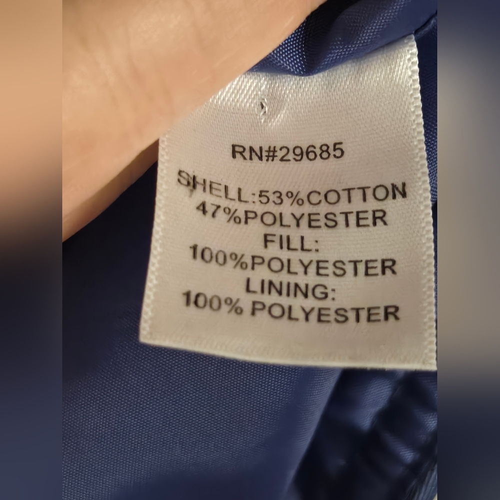 108. Pendleton | Navy Quilted Zip‑Front Vest – Size Large - Picture 4 of 8